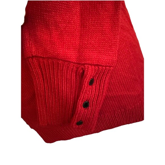 Karl Lagerfeld Red Sweater With Paris Eiffel Tower No Bow Women’s Size M - Picture 5 of 6